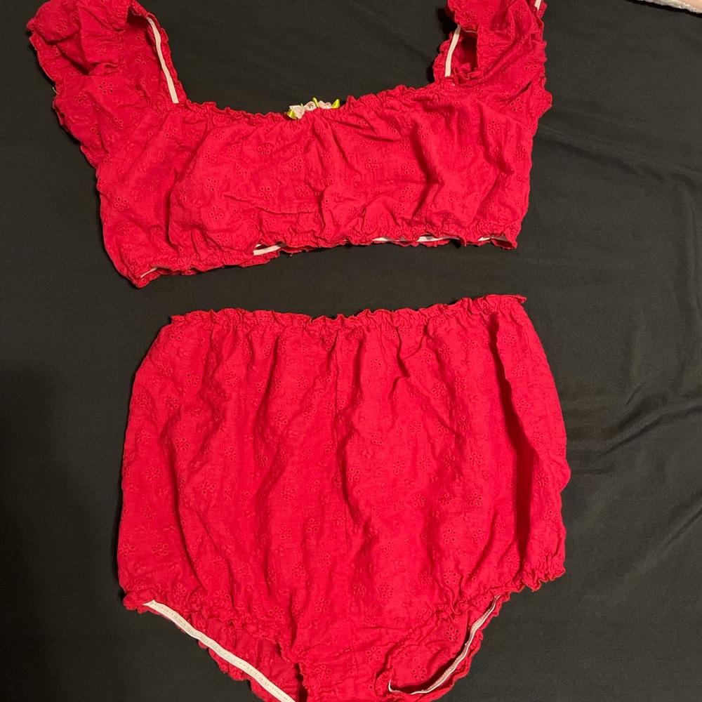 Red lingerie
